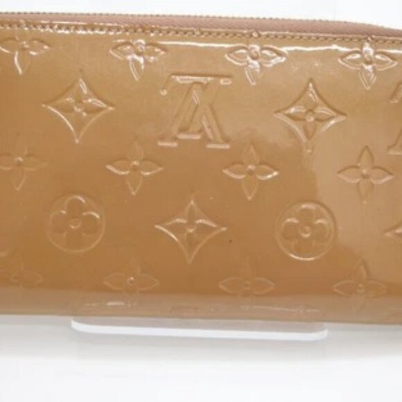 Louis Vuitton Monogram Vernis Patent Leather Zippy Around Long Wallet - Beige - Picture 4 of 16